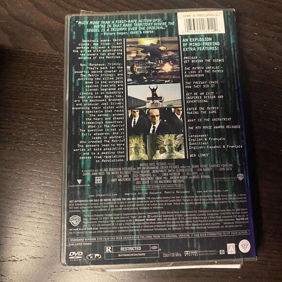The Matrix Reloaded (DVD, 2003) - Picture 5 of 5
